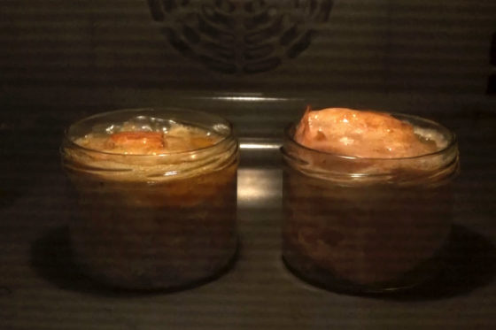Leberkaese wird im Ofen gebacken - 5 Min