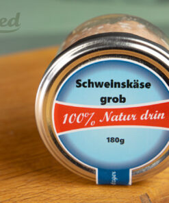 Grober Schweinskäse im Glas