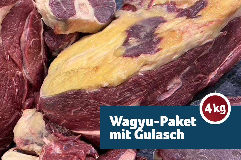 Wagyu Paket 4kg mit Gulasch