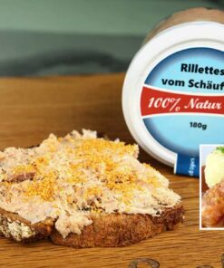 Rillettes vom Schäufele mit röschem Krüstla