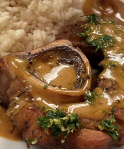 Rinderbeinscheibe Ossobucco mit Reis (c) comakochen.de