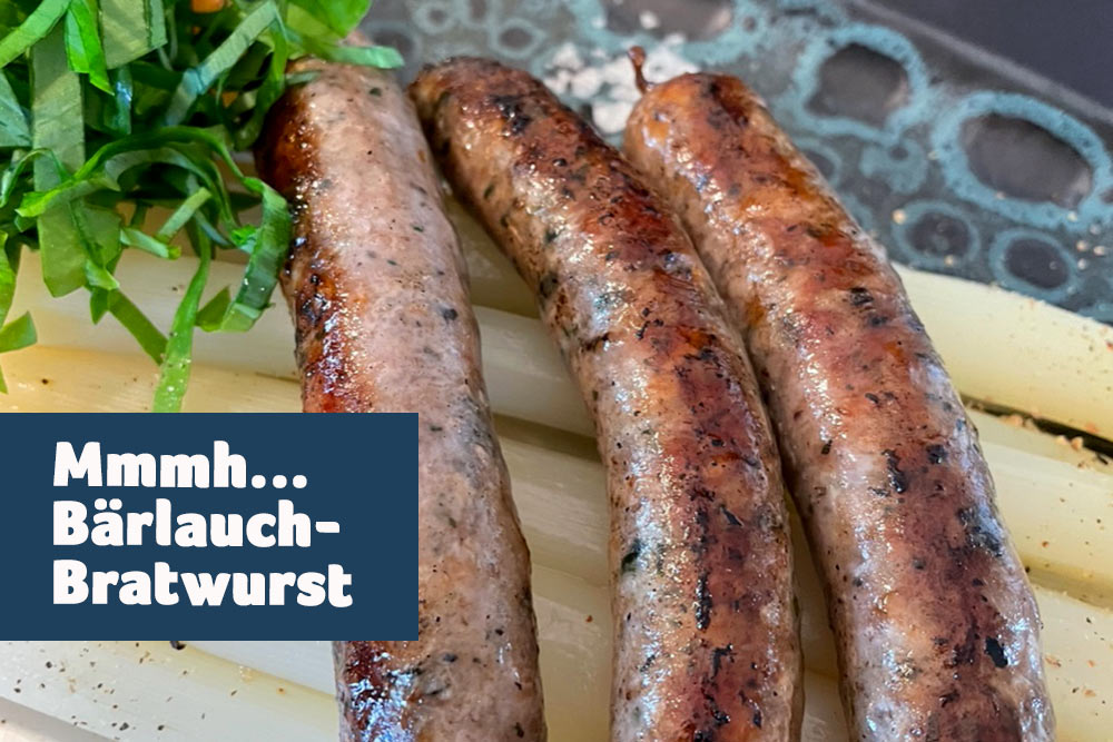 Bärlauch-Bratwurst
