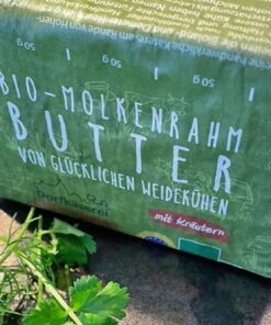 Bio-Molkenrahmbutter mit Kräutern