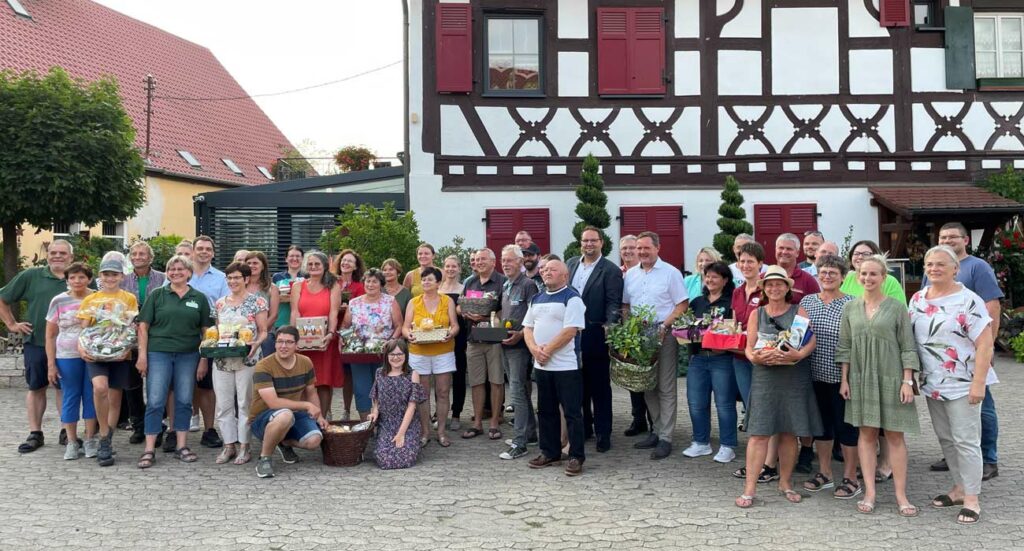 Die Gewinner des Hofladenquiz 2022. Foto: Stadt Stein