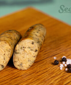 Veganer Bratwurst - aufgeschnitten