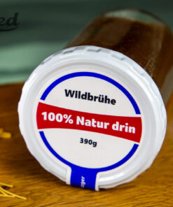 Wildbrühe im Glas